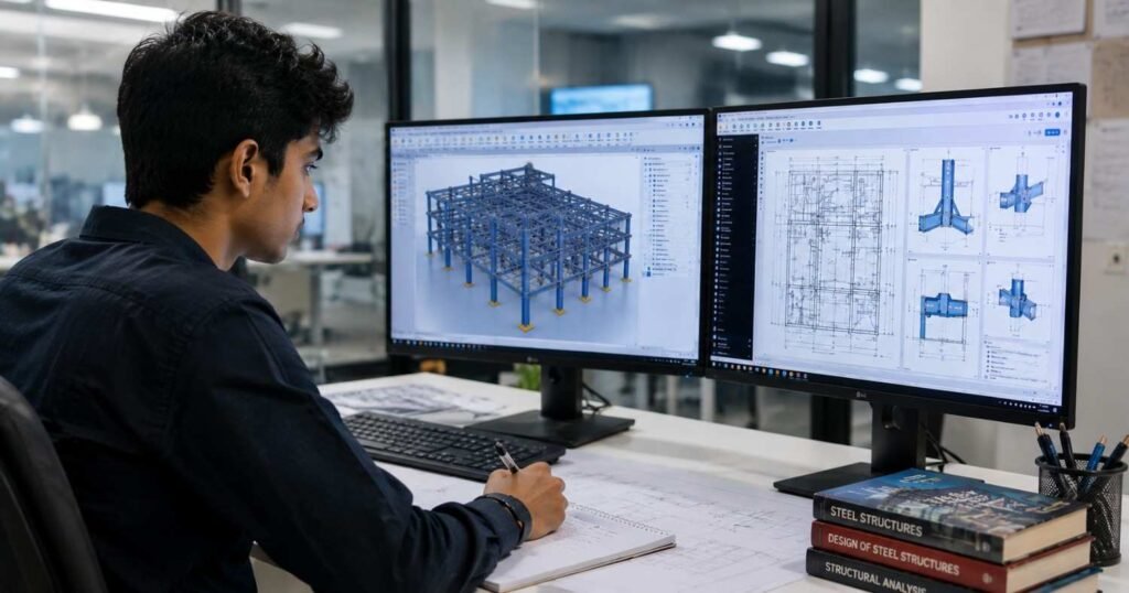 Learning Tekla Structures Can Boost Your Steel Detailing Career through advanced steel modeling and detailing skills.